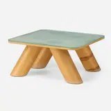 Ali Tayar, Unique Elephant coffee table, 2001, frosted glass, birch plywood