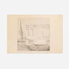 Untitled by Aldo Rossi, 1973, etching, offered Nov 2024