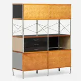 Rare ESU 421-N by Charles and Ray Eames, 1951-1952, birch, enameled Masonite, zinc-plated steel, offered Sep 2024