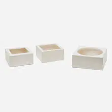 Marilyn Kay Austin, Planters model SS-150 and SR-950, set of three, 1964, glazed stoneware
