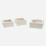 Marilyn Kay Austin, Planters model SS-150 and SR-950, set of three, 1964, glazed stoneware