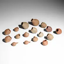 Robert Maxwell, Collection of seventeen Critters, c. 1965, stoneware