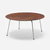 Early CTM by Charles and Ray Eames, c. 1946, molded walnut plywood, chrome-plated steel, rubber, offered Jul 2024