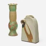 Marg Loring, Vessels, set of two, c. 1965, glazed stoneware