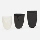Angela Verdon, Collection of three vessels, c. 1986, bone china