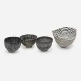 Priscilla Mouritzen, Collection of three cups, porcelain