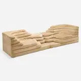 Ubald Klug, Terrazza Furniture System, 1973, suede upholstery