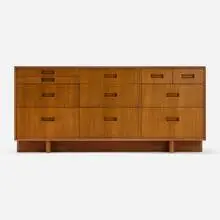 Frank Lloyd Wright, Cabinet, model 2000, 1955, mahogany