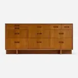 Frank Lloyd Wright, Cabinet, model 2000, 1955, mahogany