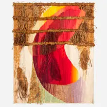 Josep Royo, Terra de Sang, 1984, hand-knotted wool and jute