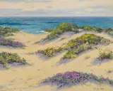 William Louis Otte, Carmel sand dunes with wildflowers