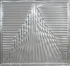 Lichtpyramide by Heinz Mack, 1965, Prägedruck auf Aluminium, sold Jun 2016