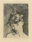 Pablo Picasso, Tête de femme: Madeleine, 1905, Radierung auf Van Gelder-Velin