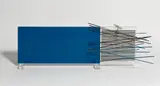Vibration by Jesús Rafael Soto, 1969, Acrylglas, Serigraphie und Metallstäbe an Nylonfäden, sold Dec 2016