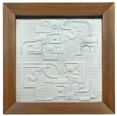 Eduardo Paolozzi, Ohne Titel. 1980er Jahre, Porzellan-Relief