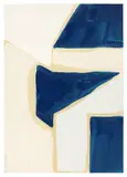 Pariserblau (Interieur) by Ulrich Erben, 1978, Öl auf Bütten, sold Jun 2018