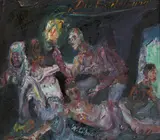 Walter Libuda, Die Entdeckung, 1984, Öl auf Leinwand