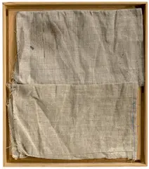 Sergej Jensen, Ohne Titel, 2011, Stoff, genäht. Im Künstlerrahmen
