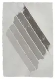 Kenneth Noland, PK 0106, 1979, Monotypie auf handgeschöpftem grauen Hadernpapier