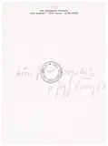 Kunst = Kapital by Joseph Beuys, Ca. 1975, Bleistift auf Briefpapier der Free International University, sold Dec 2017
