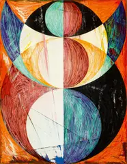 Bernd Ribbeck, Ohne Titel, 2009, Kugelschreiber und Filzstift über Acryl auf Hartfaser