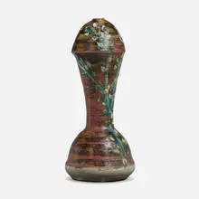 Paul Soldner, Floor vase, c. 1960, glazed stoneware