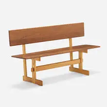 Gerald McCabe, Bench, c. 1975, oak