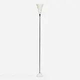 Gino Sarfatti, Rare floor lamp, model 1051/M, 1951, enameled aluminum, stone
