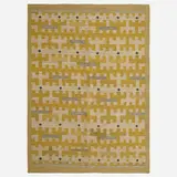 Contemporary, Swedish-style flatweave carpet, hand-woven wool