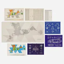 Buckminster Fuller, Ephemera, offset lithograph, offset lithograph in colors