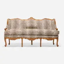 Louis XV Style, Settee, upholstery, mahogany