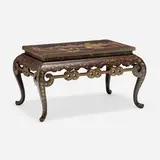 Chinoiserie, Coffee table, lacquered and gilt wood