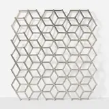 Janos Korban and Stefanie Flaubert, Hex screen, 2006, electropolished stainless steel, plastic