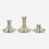 Titia Estes, Dorsal vessels, set of three, c. 2000, glazed stoneware