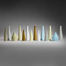 Stig Lindberg, Collection of fourteen Reptil vases, c. 1960, glazed stoneware