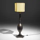 Thierry Jeannot, Pinaculo floor lamp, oiled parchment, patinated brass
