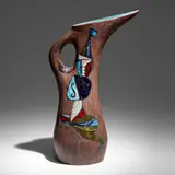 Marcello Fantoni, Large ewer, glazed stoneware