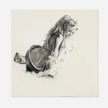 Ian Francis, Rianna, 2007, graphite and charcoal on canvas