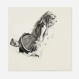 Ian Francis, Rianna, 2007, graphite and charcoal on canvas
