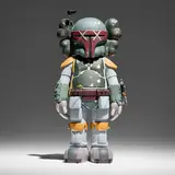 Kaws, Star Wars Boba Fett Companion, 2013, painted cast vinyl