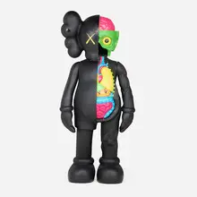 Kaws, Four Foot Dissected Companion (Black), 2009, painted cast vinyl