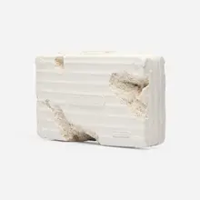 Daniel Arsham, Eroded Attaché, 2019, plaster, crushed glass, aluminum