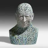 John Woodward, Ribbons, 2006, painted ceramic