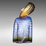 Dan Dailey, Maybe from the Individuals series, 2007, blown, sandblasted, and acid-polished glass, anodized aluminum