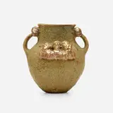 Figural vase by Beatrice Wood, volcanic and lustre-glazed earthenware, sold May 2021