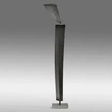 Untitled (Bundled Wire Form) by Harry Bertoia, c. 1965, stainless steel and steel wire, sold May 2021