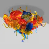 Dale Chihuly, Persian and Horn Chandelier, 2006, hand-blown glass, steel armature