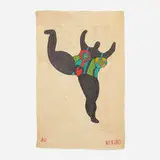 Tapestry by Niki de Saint Phalle, 1980, hand-woven maguey fiber, sold May 2021