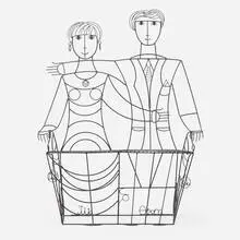 John Risley, Custom bench, 1990, enameled steel