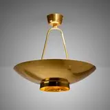 Paavo Tynell, Ceiling lamp, model 9060, 1950-52, polished and enameled brass